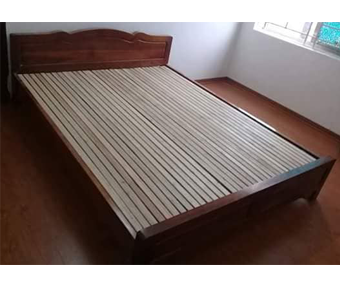 Giường ngủ  1m6 gỗ tự nhiên màu cánh gián