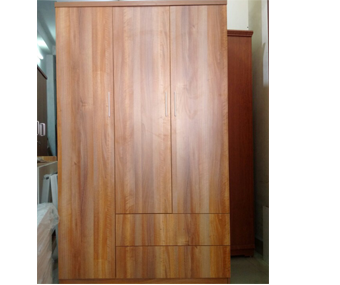 tủ quần áo gỗ ép 120 cm màu xoan 