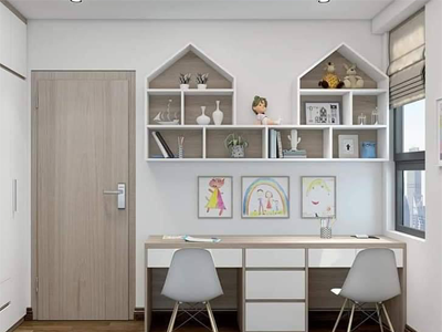 Bàn học giá sách 180 cm   