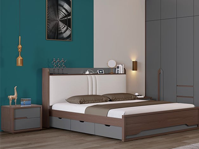 Giường ngủ thông minh 160 cm màu nâu